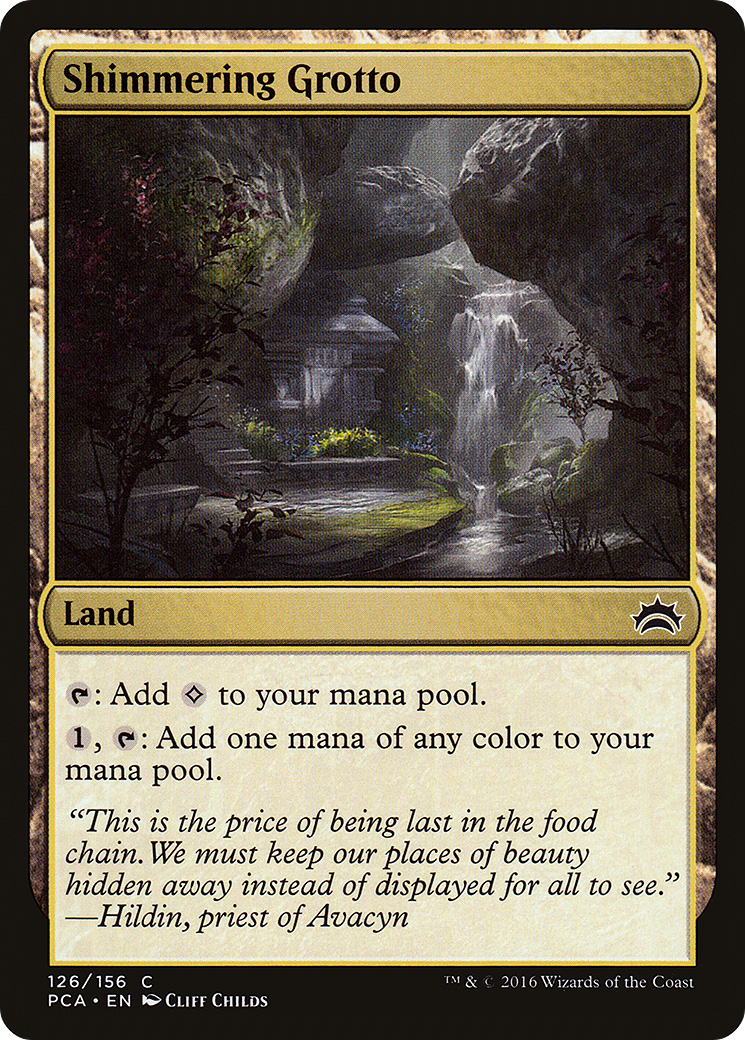 Shimmering Grotto (PCA-126) - Planechase Anthology - Premium MTG Single from Wizards of the Coast - Just $0.08! Shop now at Game Crave Tournament Store