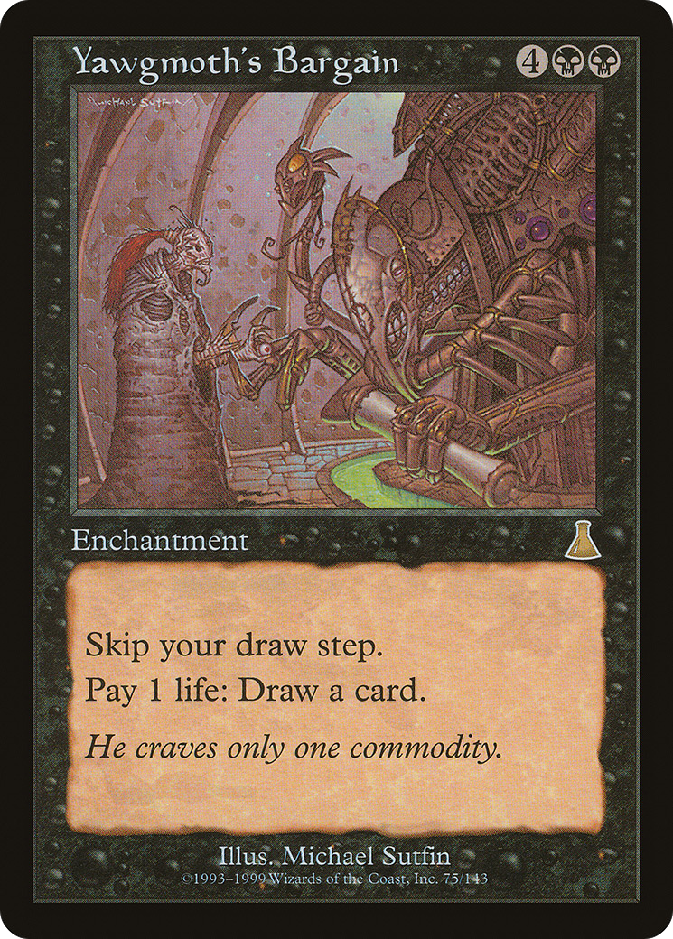 Yawgmoth's Bargain (UDS-075) - Urza's Destiny - Premium MTG Single from Wizards of the Coast - Just $17.17! Shop now at Game Crave Tournament Store