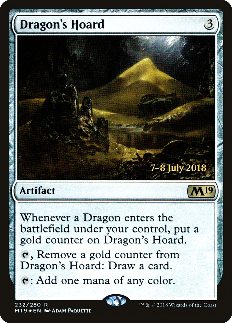 Dragon's Hoard (PM19-232S) - Core Set 2019 Promos Foil - Premium MTG Single from Wizards of the Coast - Just $8.99! Shop now at Game Crave Tournament Store