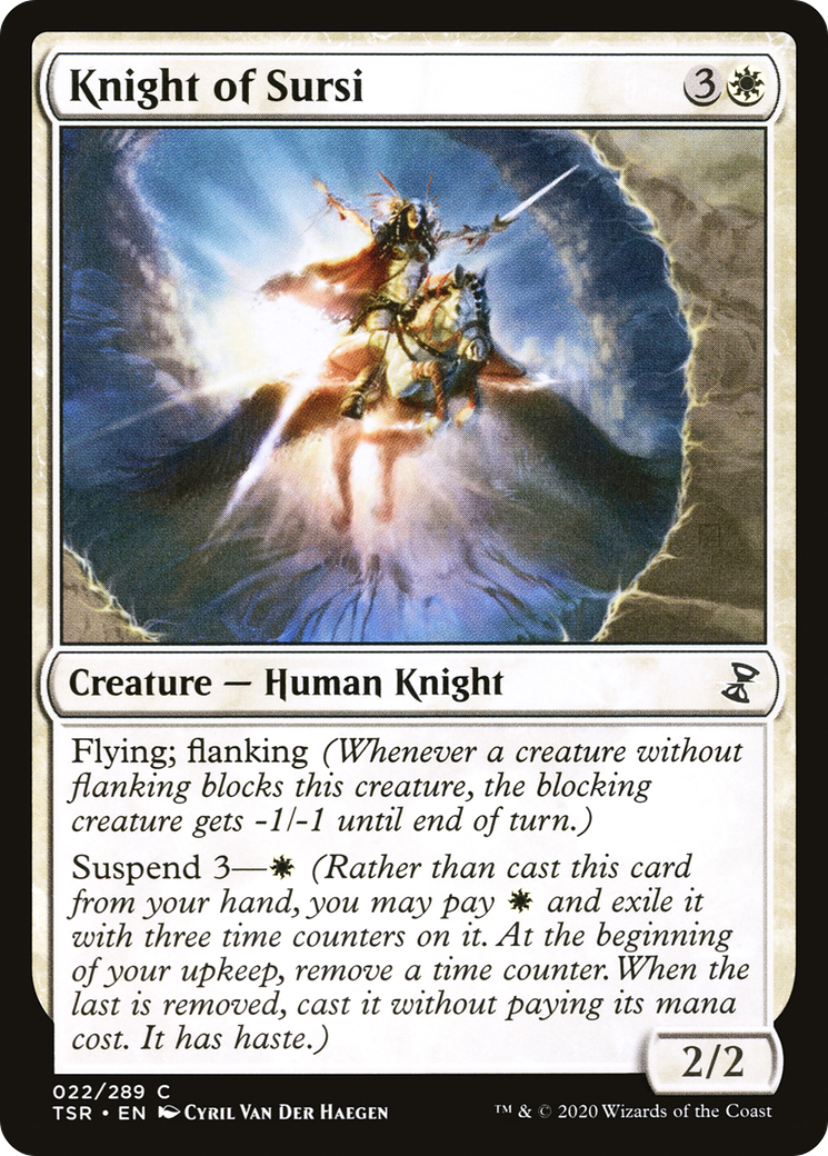 Knight of Sursi (TSR-022) - Time Spiral Remastered - Premium MTG Single from Wizards of the Coast - Just $0.25! Shop now at Game Crave Tournament Store
