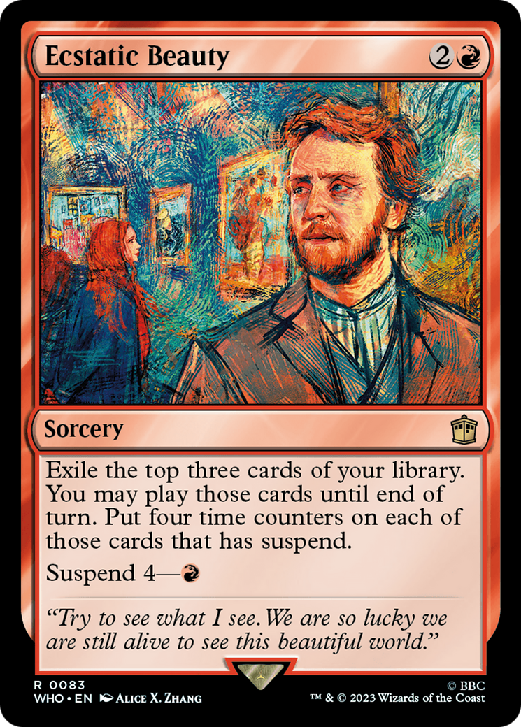 Ecstatic Beauty (WHO-083) - Doctor Who Foil - Premium MTG Single from Wizards of the Coast - Just $0.08! Shop now at Game Crave Tournament Store