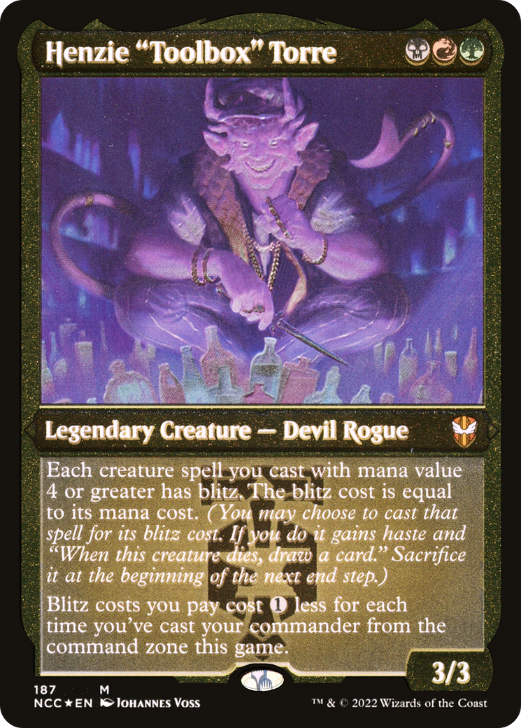 Henzie "Toolbox" Torre (NCC-187) - New Capenna Commander Etched Foil - Premium MTG Single from Wizards of the Coast - Just $0.08! Shop now at Game Crave Tournament Store