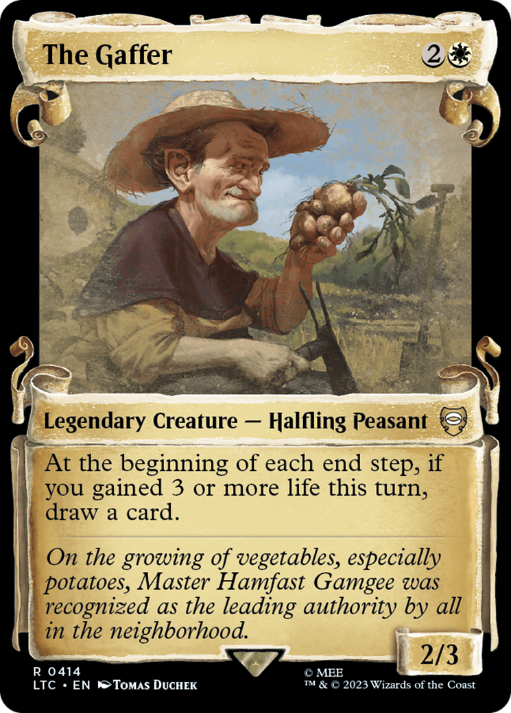 The Gaffer (LTC-414) - Tales of Middle-earth Commander: (Showcase) Foil - Premium MTG Single from Wizards of the Coast - Just $2.33! Shop now at Game Crave Tournament Store