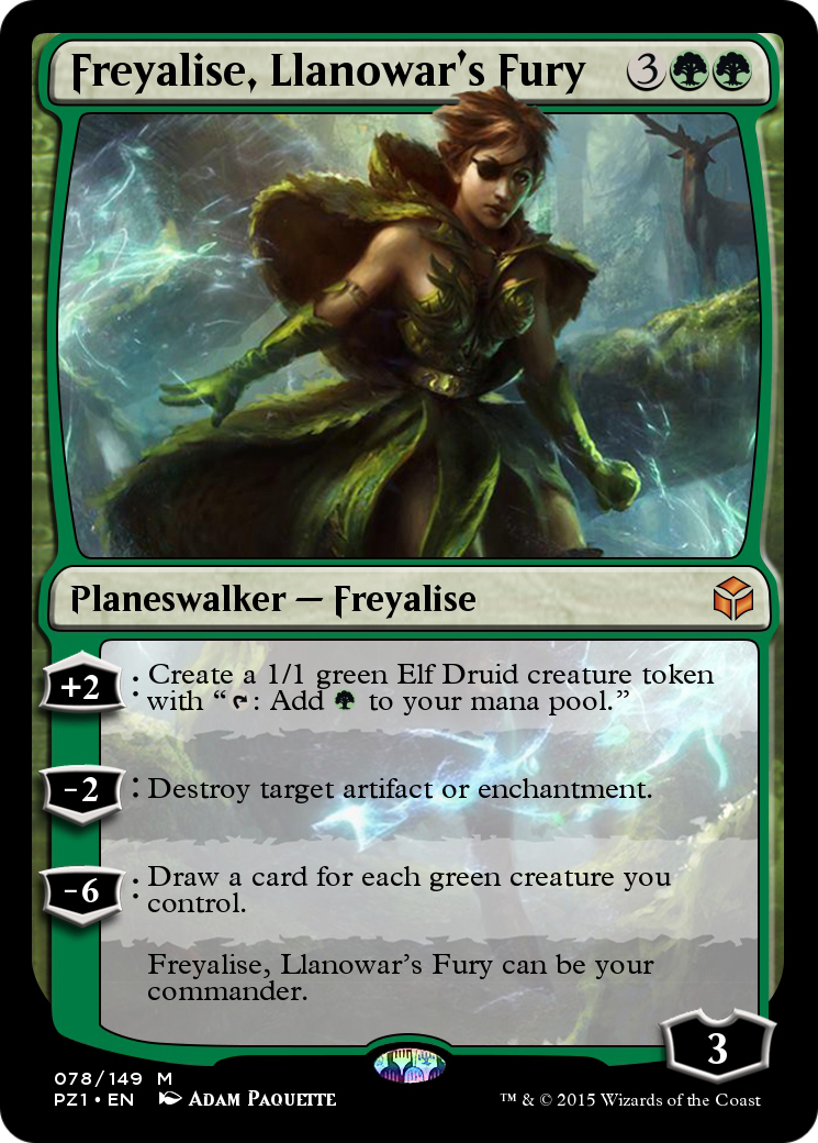 Freyalise, Llanowar's Fury (PZ1-078) - Legendary Cube Prize Pack Foil - Premium MTG Single from Wizards of the Coast - Just $0! Shop now at Game Crave Tournament Store