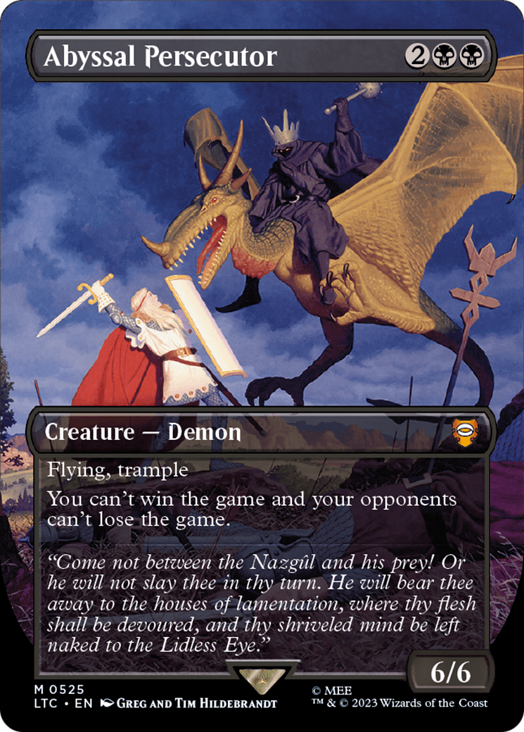 Abyssal Persecutor (LTC-525) - Tales of Middle-earth Commander (Borderless) - Premium MTG Single from Wizards of the Coast - Just $7.99! Shop now at Game Crave Tournament Store