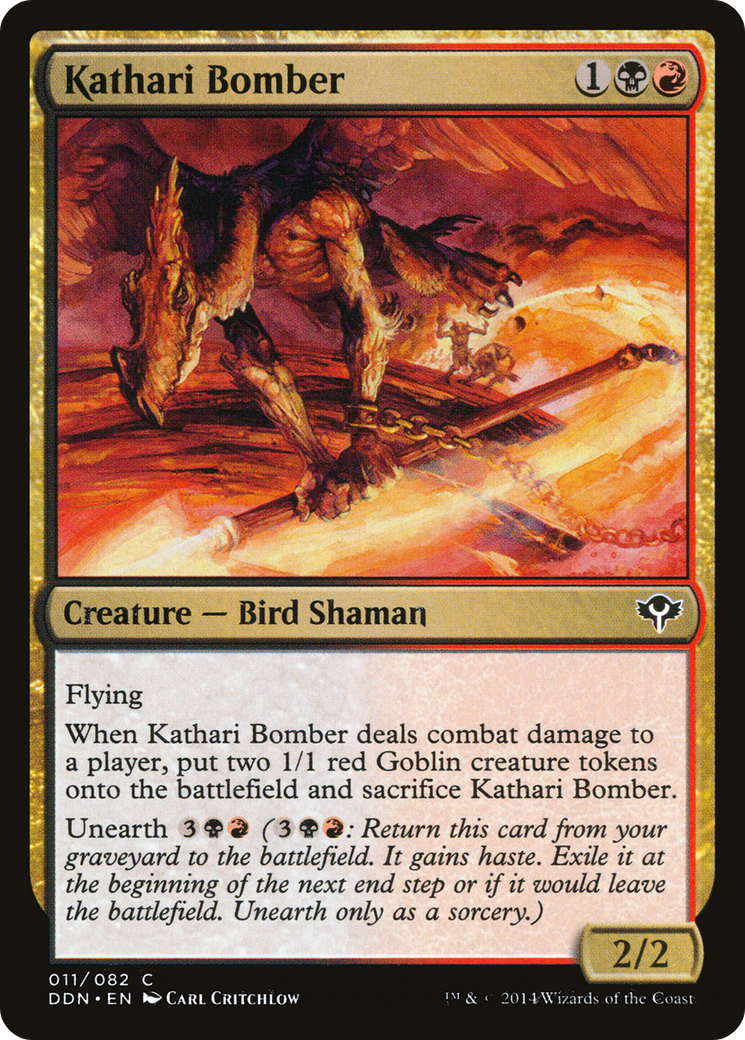 Kathari Bomber (DDN-011) - Duel Decks: Speed vs. Cunning - Premium MTG Single from Wizards of the Coast - Just $0.25! Shop now at Game Crave Tournament Store