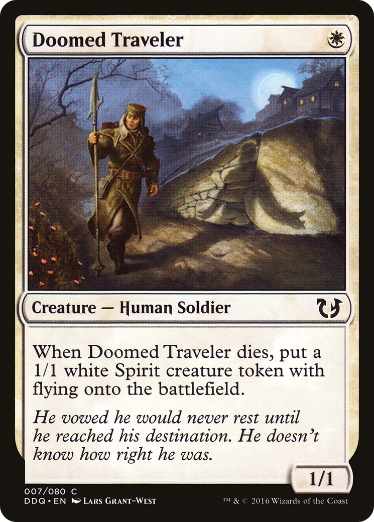 Doomed Traveler (DDQ-007) - Duel Decks: Blessed vs. Cursed - Premium MTG Single from Wizards of the Coast - Just $0.08! Shop now at Game Crave Tournament Store