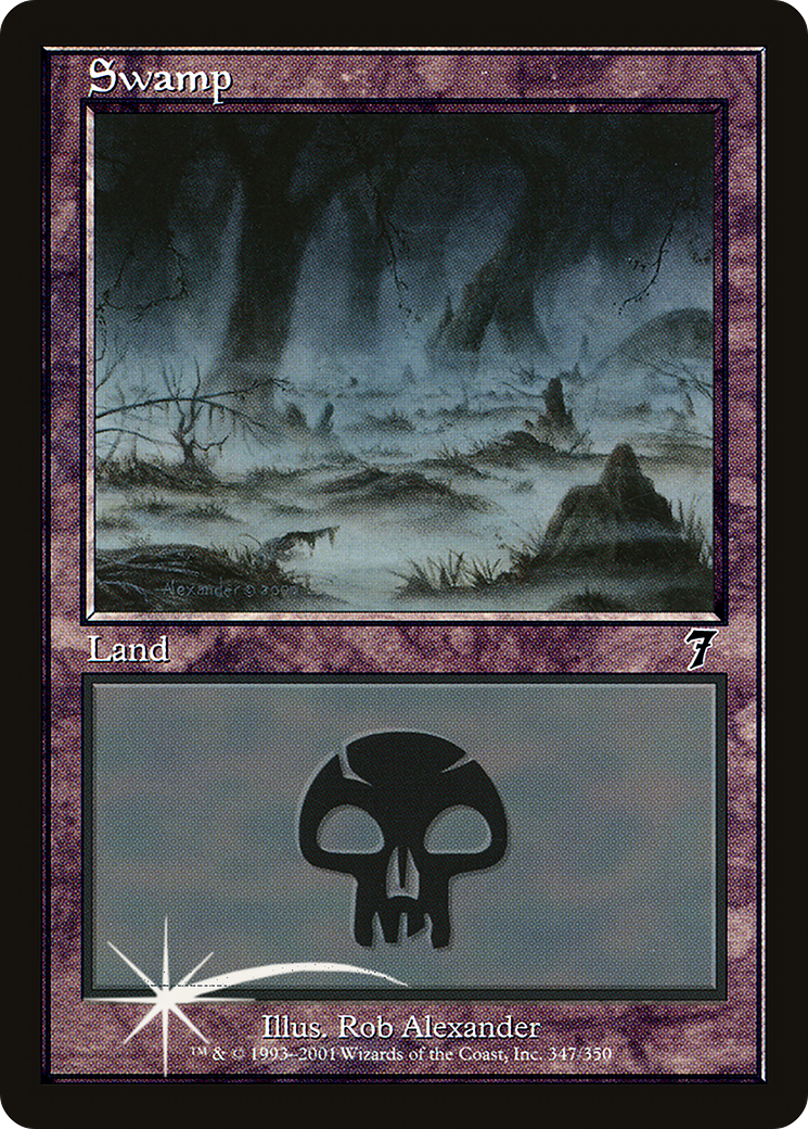 Swamp (7ED-347★) - Seventh Edition Foil - Premium MTG Single from Wizards of the Coast - Just $3.60! Shop now at Game Crave Tournament Store