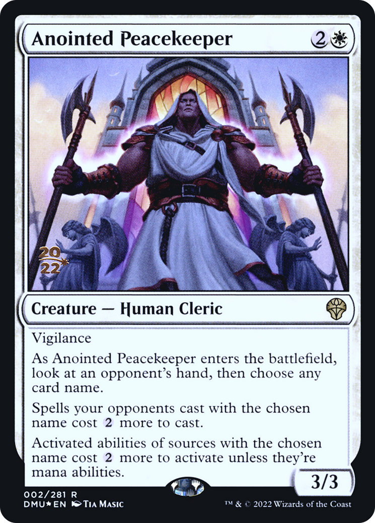 Anointed Peacekeeper (PDMU-02S) - Dominaria United Promos Foil - Premium MTG Single from Wizards of the Coast - Just $0.35! Shop now at Game Crave Tournament Store