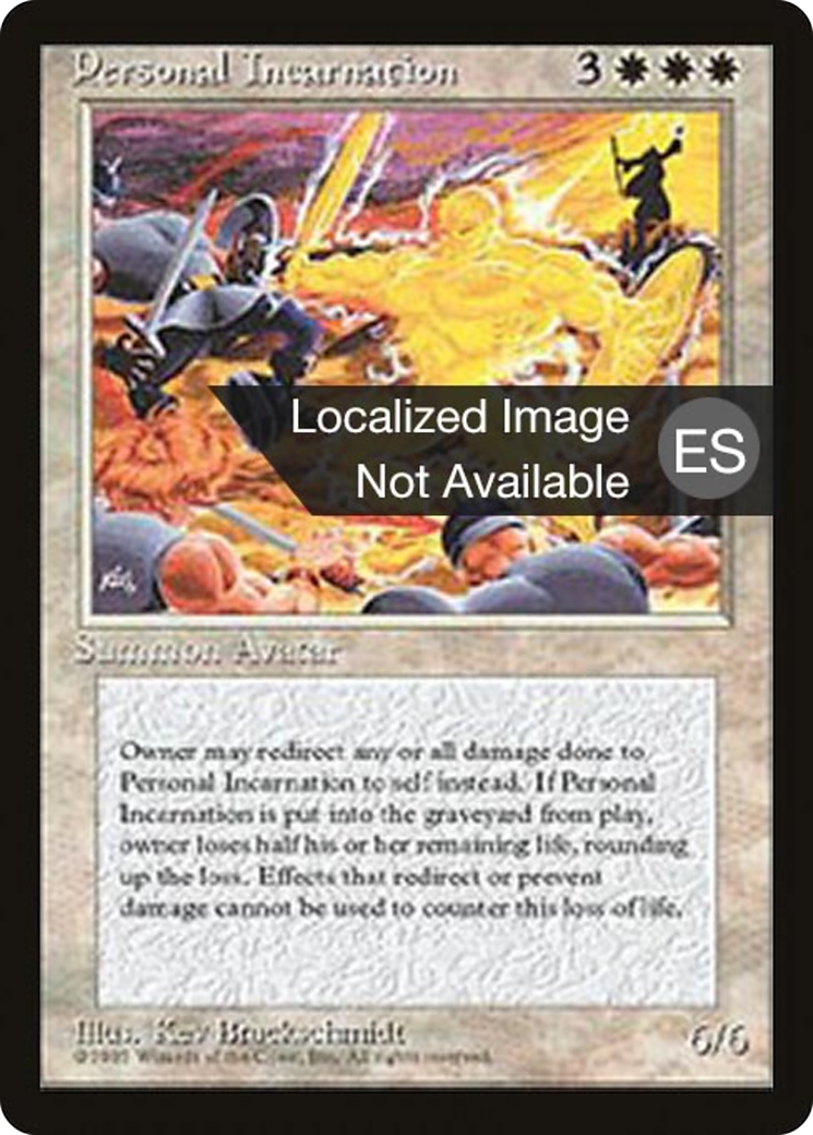 Personal Incarnation (4BB-040) - Fourth Edition Foreign Black Border - Premium MTG Single from Wizards of the Coast - Just $3.46! Shop now at Game Crave Tournament Store
