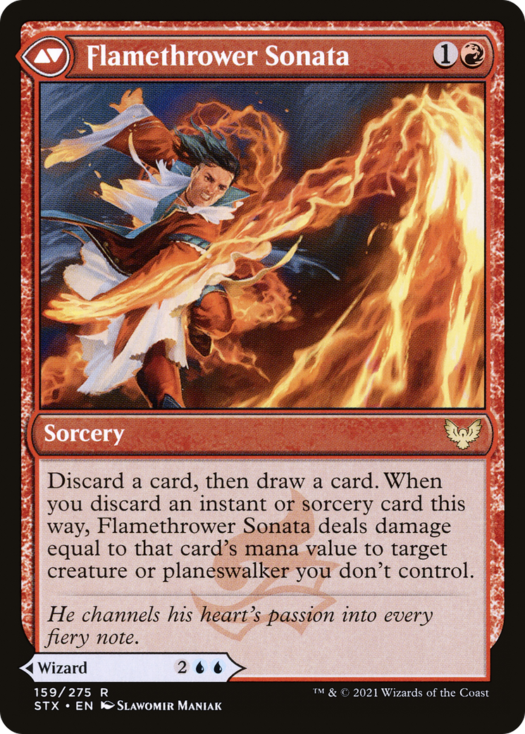 Torrent Sculptor // Flamethrower Sonata (STX-159) - Strixhaven: School of Mages Foil - Premium MTG Single from Wizards of the Coast - Just $0.08! Shop now at Game Crave Tournament Store