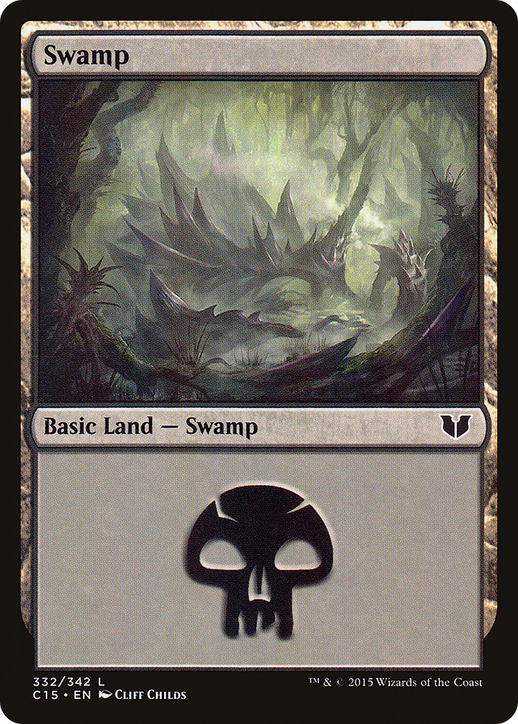 Swamp (C15-332) - Commander 2015 - Premium MTG Single from Wizards of the Coast - Just $0.08! Shop now at Game Crave Tournament Store