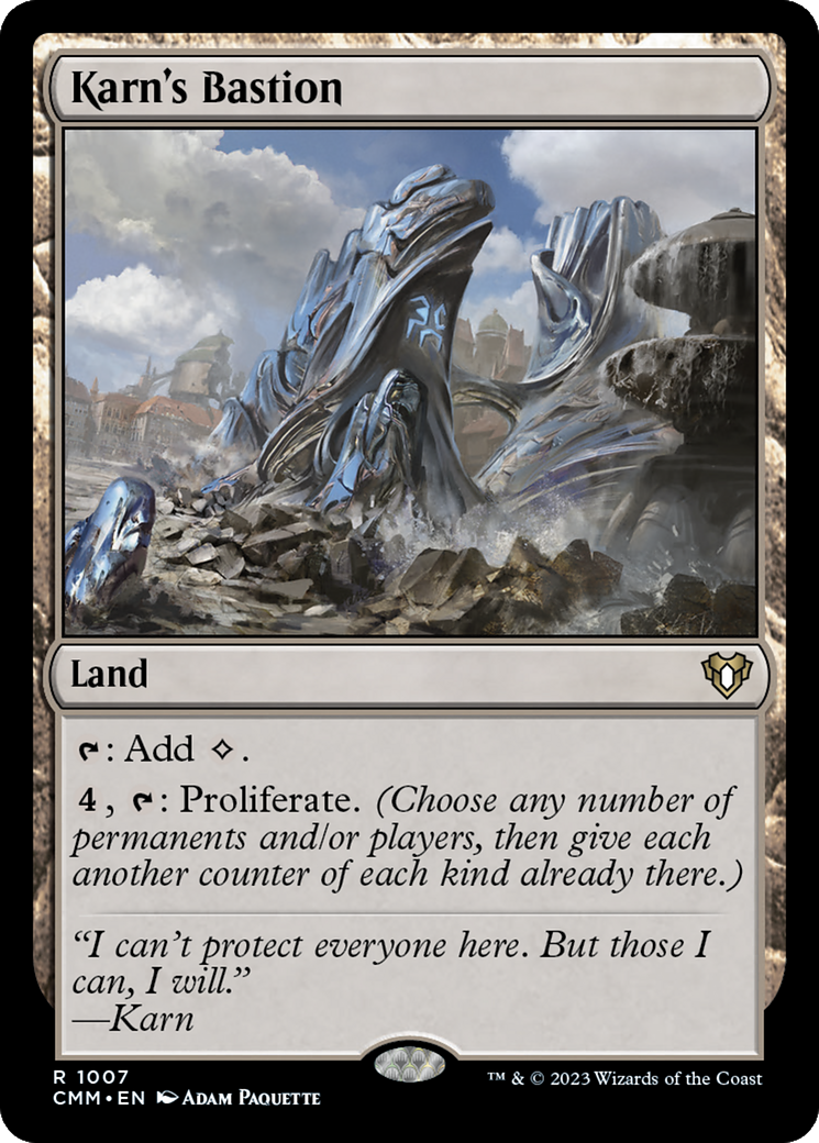 Karn's Bastion (CMM-1007) - Commander Masters - Premium MTG Single from Wizards of the Coast - Just $0.59! Shop now at Game Crave Tournament Store