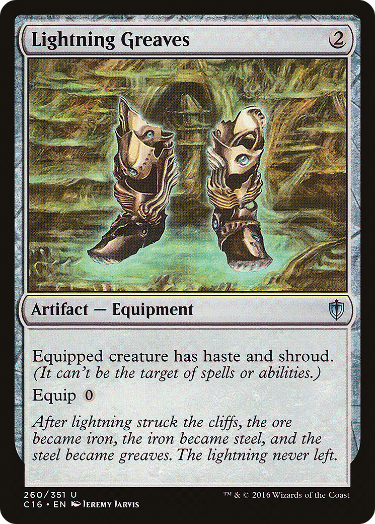 Lightning Greaves (C16-260) - Commander 2016 - Premium MTG Single from Wizards of the Coast - Just $4.94! Shop now at Game Crave Tournament Store