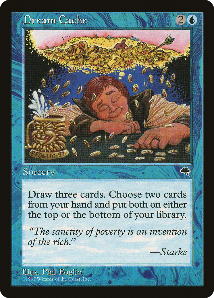 Dream Cache (TMP-059) - Tempest - Premium MTG Single from Wizards of the Coast - Just $0.25! Shop now at Game Crave Tournament Store