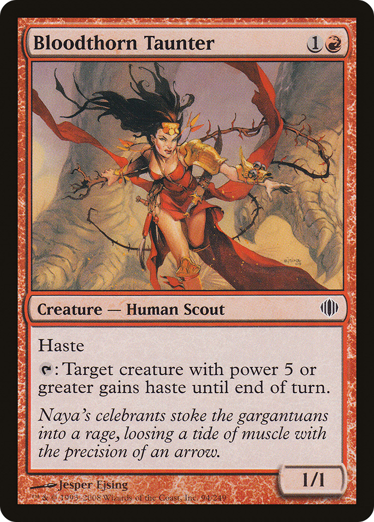 Bloodthorn Taunter (ALA-094) - Shards of Alara Foil - Premium MTG Single from Wizards of the Coast - Just $0.26! Shop now at Game Crave Tournament Store