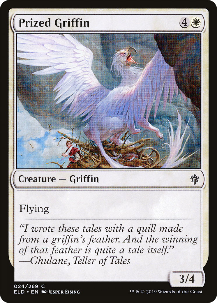Prized Griffin (ELD-024) - Throne of Eldraine Foil - Premium MTG Single from Wizards of the Coast - Just $0.25! Shop now at Game Crave Tournament Store