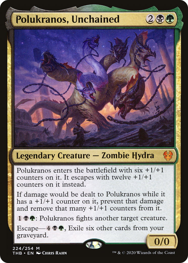 Polukranos, Unchained (THB-224) - Theros Beyond Death - Premium MTG Single from Wizards of the Coast - Just $0.20! Shop now at Game Crave Tournament Store