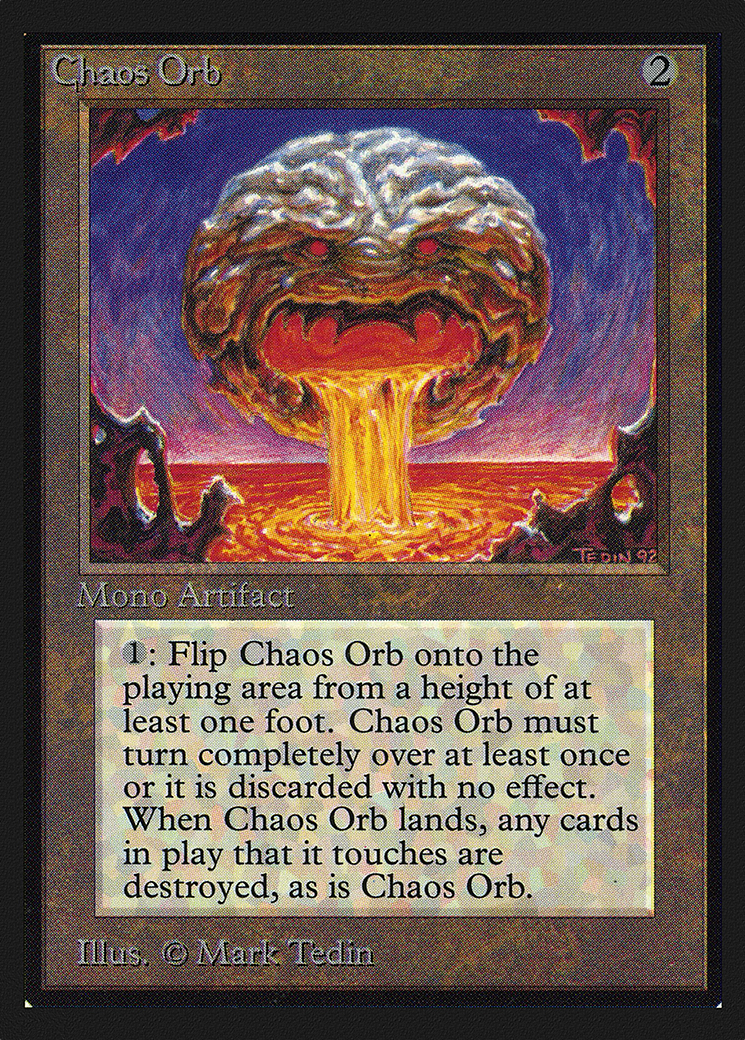 Chaos Orb (CED-236) - Collectors' Edition - Premium MTG Single from Wizards of the Coast - Just $90.41! Shop now at Game Crave Tournament Store
