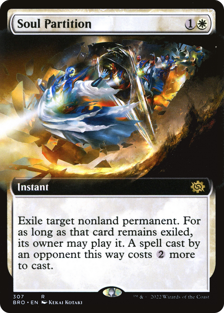 Soul Partition (BRO-307) - The Brothers' War: (Extended Art) Foil - Premium MTG Single from Wizards of the Coast - Just $1.01! Shop now at Game Crave Tournament Store