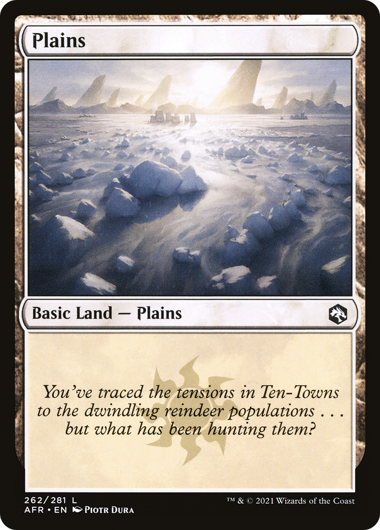 Plains (AFR-262) - Adventures in the Forgotten Realms Foil - Premium MTG Single from Wizards of the Coast - Just $0.08! Shop now at Game Crave Tournament Store