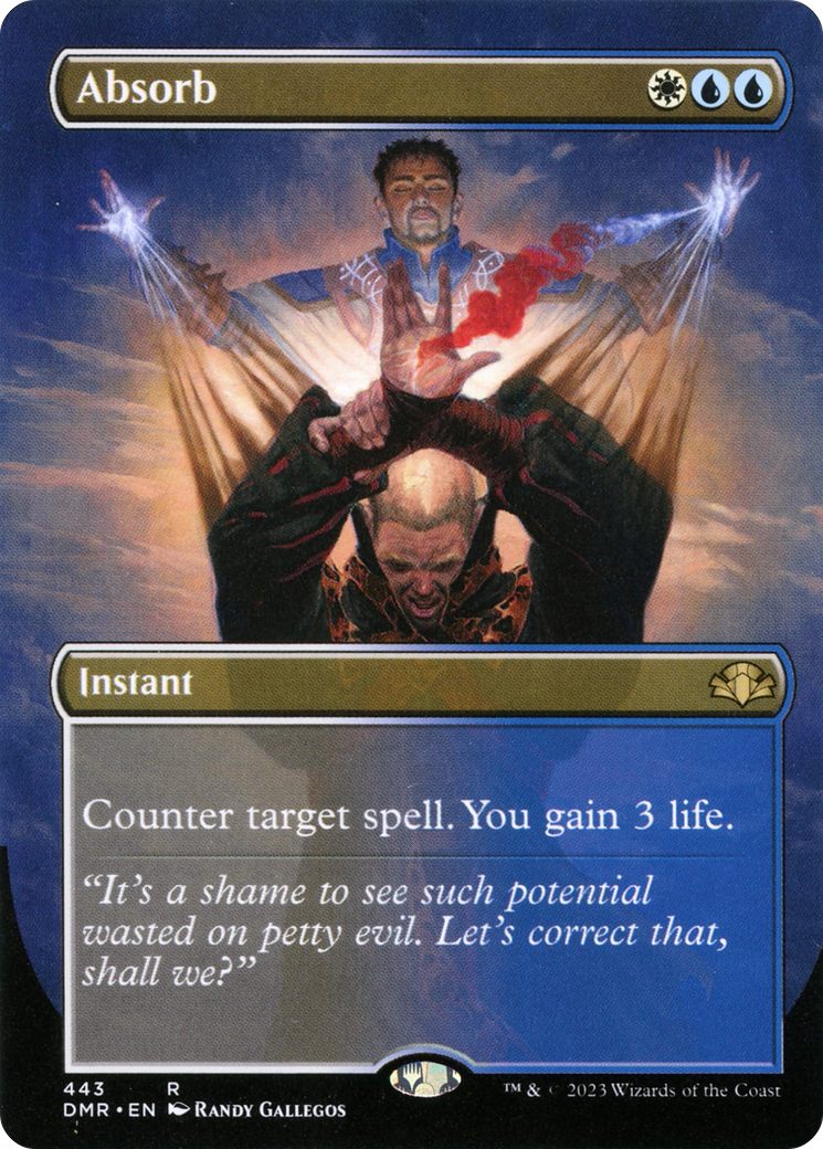 Absorb (DMR-443) - Dominaria Remastered (Borderless) Foil - Premium MTG Single from Wizards of the Coast - Just $0.11! Shop now at Game Crave Tournament Store