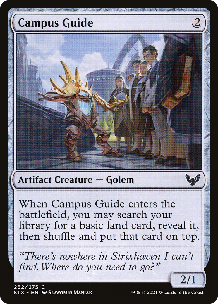 Campus Guide (STX-252) - Strixhaven: School of Mages Foil - Premium MTG Single from Wizards of the Coast - Just $0.25! Shop now at Game Crave Tournament Store