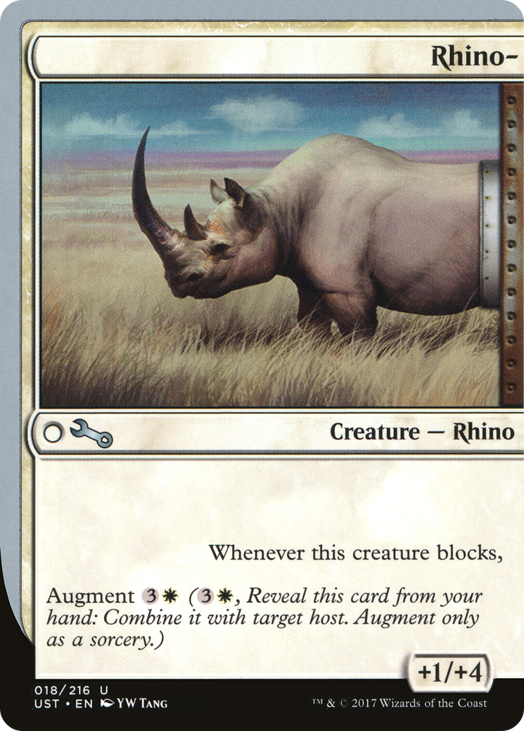 Rhino- (UST-018) - Unstable - Premium MTG Single from Wizards of the Coast - Just $0.08! Shop now at Game Crave Tournament Store