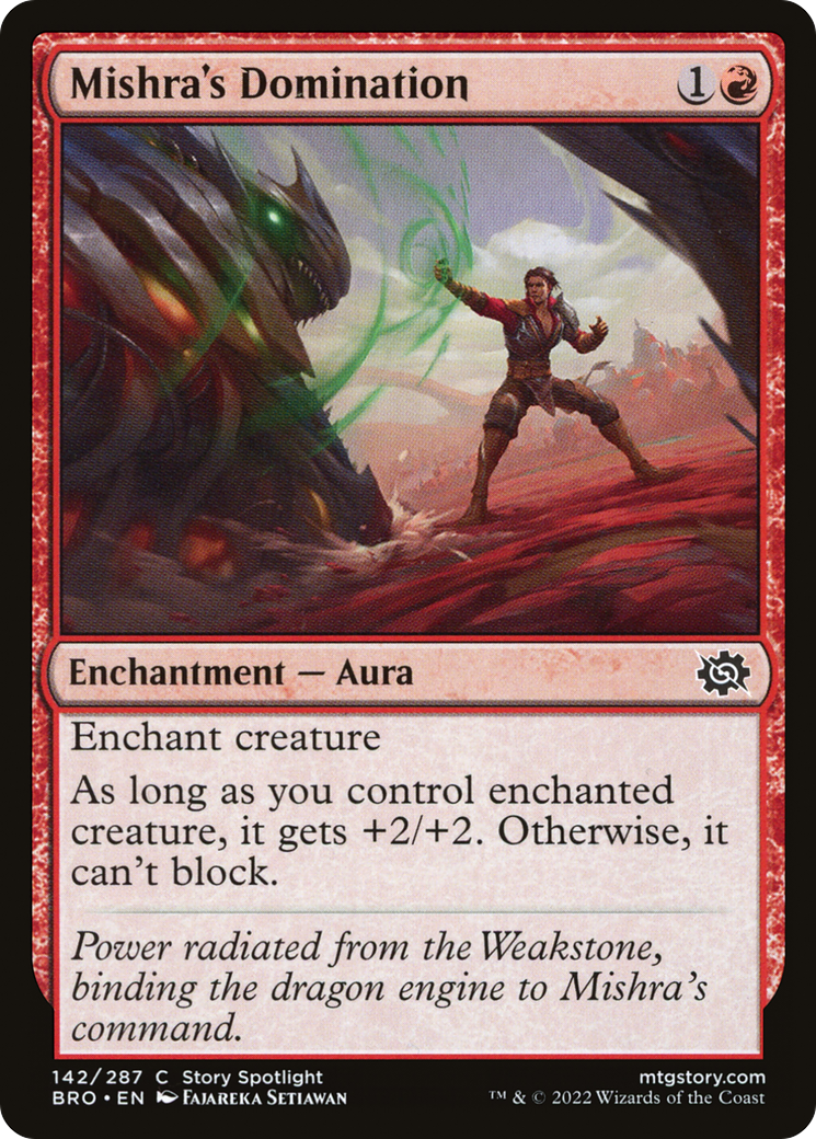 Mishra's Domination (BRO-142) - The Brothers' War - Premium MTG Single from Wizards of the Coast - Just $0.08! Shop now at Game Crave Tournament Store