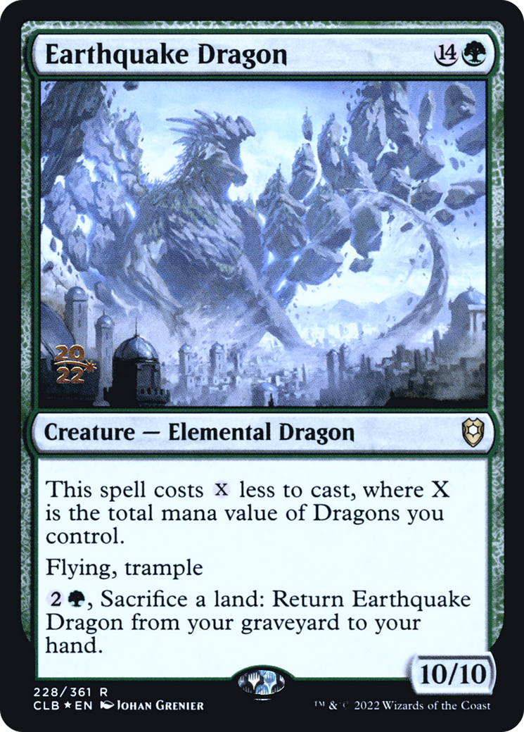 Earthquake Dragon (PCLB-228S) - Battle for Baldur's Gate Promos Foil - Premium MTG Single from Wizards of the Coast - Just $1.72! Shop now at Game Crave Tournament Store