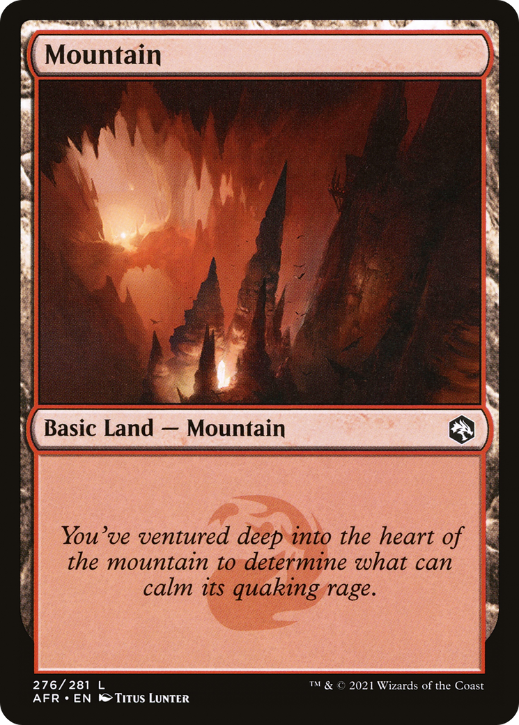Mountain (AFR-276) - Adventures in the Forgotten Realms Foil - Premium MTG Single from Wizards of the Coast - Just $0.08! Shop now at Game Crave Tournament Store