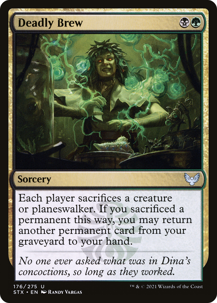 Deadly Brew (STX-176) - Strixhaven: School of Mages - Premium MTG Single from Wizards of the Coast - Just $0.21! Shop now at Game Crave Tournament Store