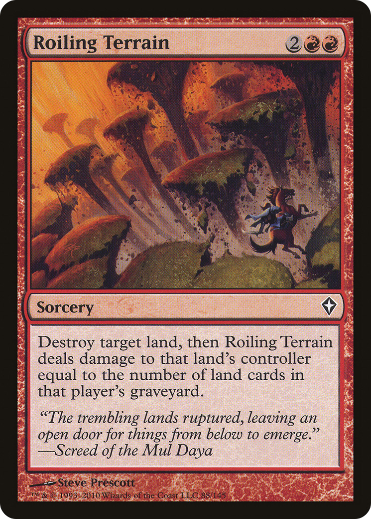 Roiling Terrain (WWK-088) - Worldwake - Premium MTG Single from Wizards of the Coast - Just $0.08! Shop now at Game Crave Tournament Store