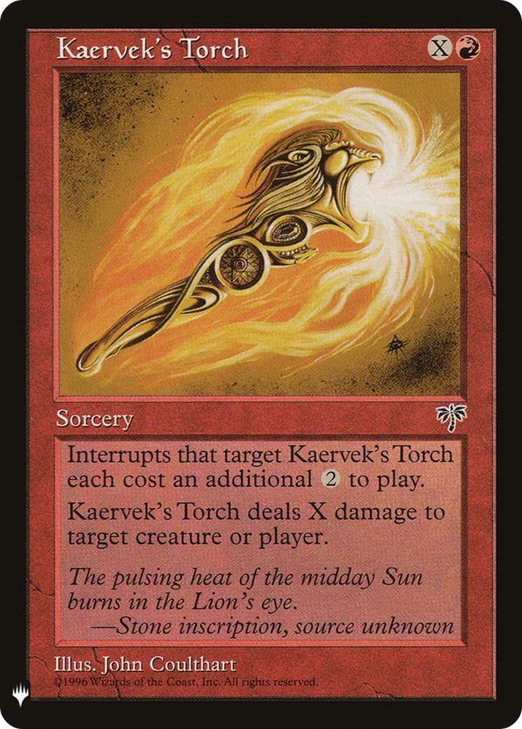 Kaervek's Torch (MB1-986) - Mystery Booster - Premium MTG Single from Wizards of the Coast - Just $0.08! Shop now at Game Crave Tournament Store