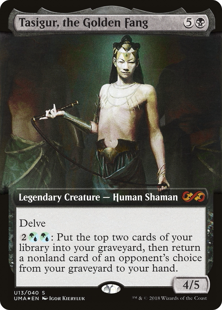 Tasigur, the Golden Fang (PUMA-U13) - Ultimate Box Topper: (Extended Art) Foil - Premium MTG Single from Wizards of the Coast - Just $4.76! Shop now at Game Crave Tournament Store