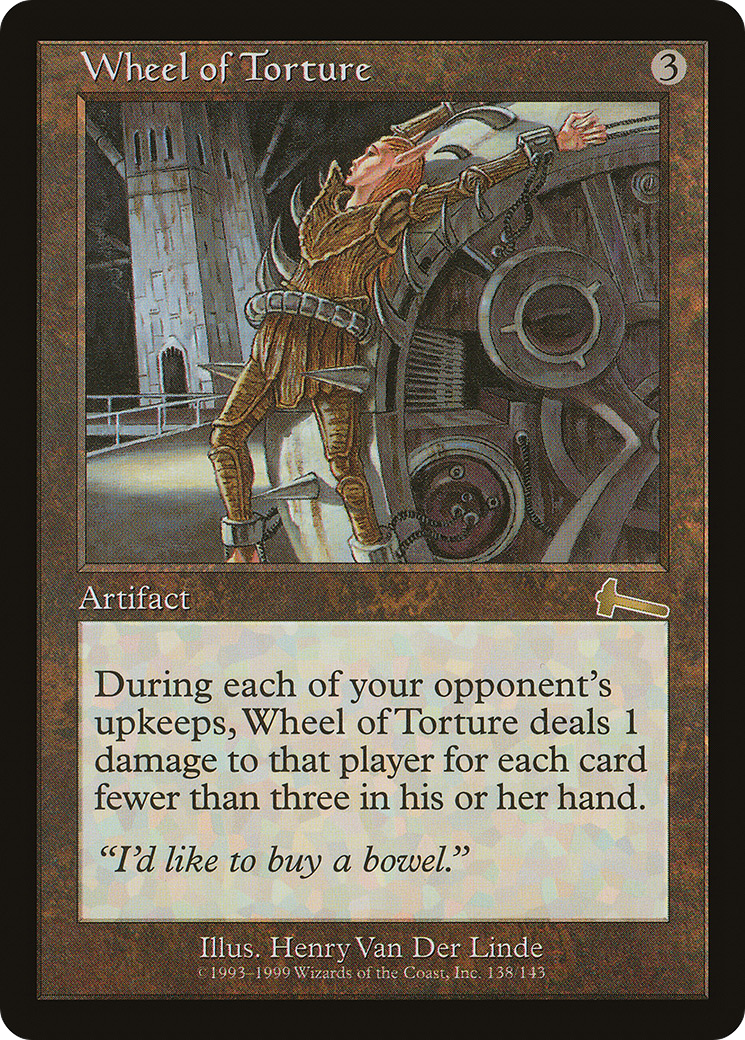Wheel of Torture (ULG-138) - Urza's Legacy Foil - Premium MTG Single from Wizards of the Coast - Just $11.46! Shop now at Game Crave Tournament Store