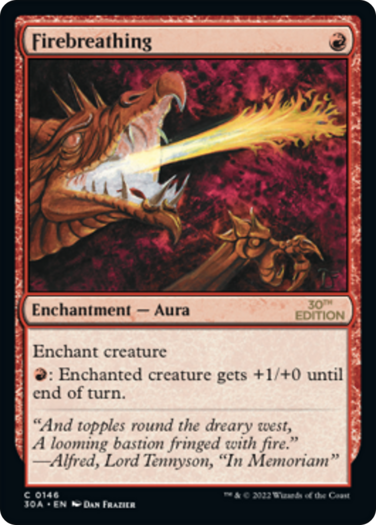 Firebreathing (30A-146) - 30th Anniversary Edition - Premium MTG Single from Wizards of the Coast - Just $0.38! Shop now at Game Crave Tournament Store