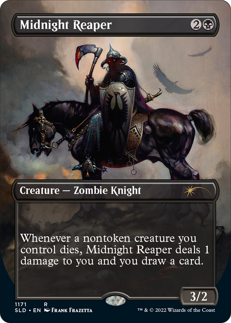Midnight Reaper (SLD-1171) - Secret Lair Drop (Borderless) Foil - Premium MTG Single from Wizards of the Coast - Just $4.68! Shop now at Game Crave Tournament Store