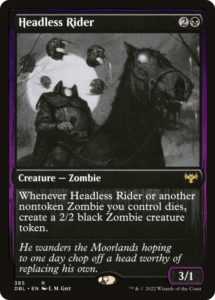 Headless Rider (DBL-385) - Innistrad: Double Feature - Premium MTG Single from Wizards of the Coast - Just $1.10! Shop now at Game Crave Tournament Store
