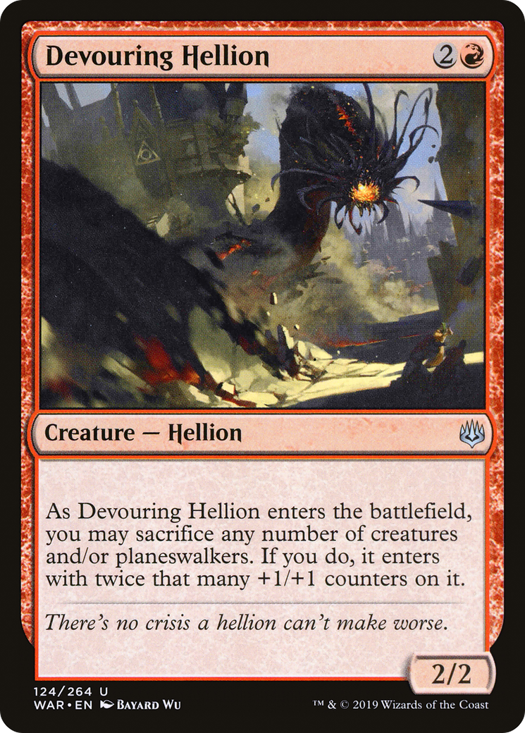 Devouring Hellion (WAR-124) - War of the Spark - Premium MTG Single from Wizards of the Coast - Just $0.25! Shop now at Game Crave Tournament Store