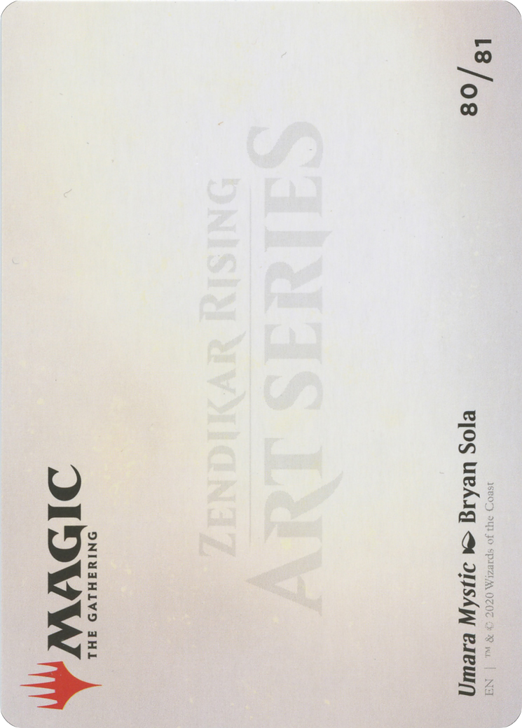 Umara Mystic // Umara Mystic (AZNR-080) - Zendikar Rising Art Series (Borderless) Foil - Premium MTG Single from Wizards of the Coast - Just $0! Shop now at Game Crave Tournament Store