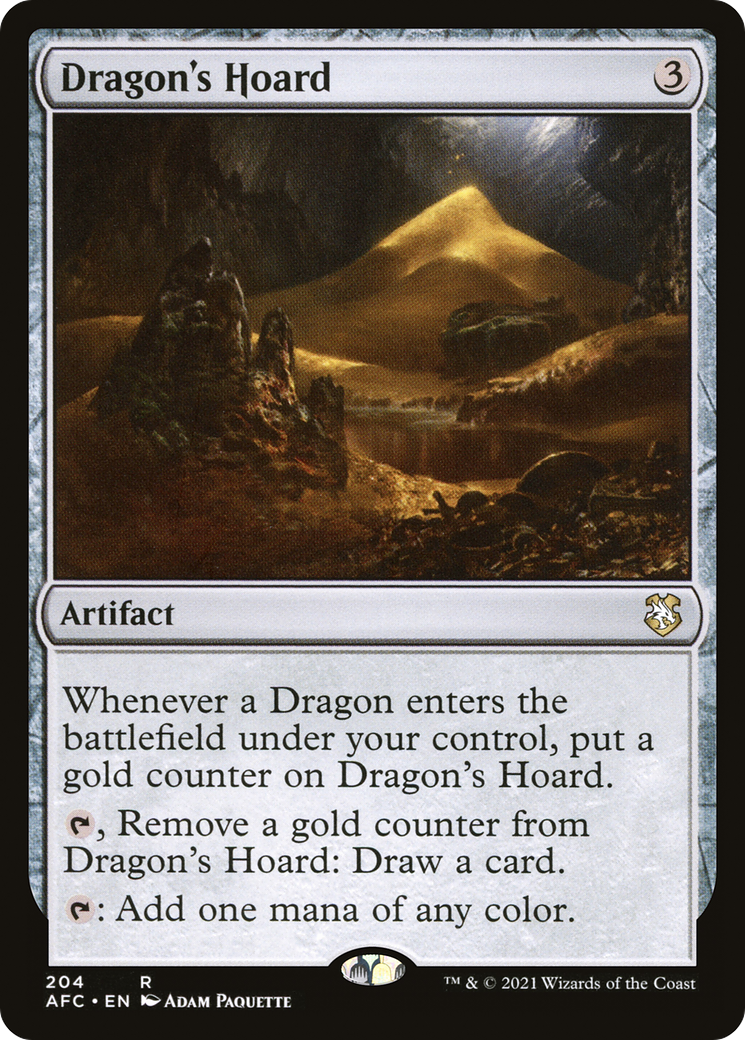 Dragon's Hoard (AFC-204) - Forgotten Realms Commander - Premium MTG Single from Wizards of the Coast - Just $0.66! Shop now at Game Crave Tournament Store