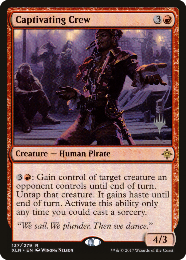 Captivating Crew (PXLN-137P) - Ixalan Promos - Premium MTG Single from Wizards of the Coast - Just $0.66! Shop now at Game Crave Tournament Store