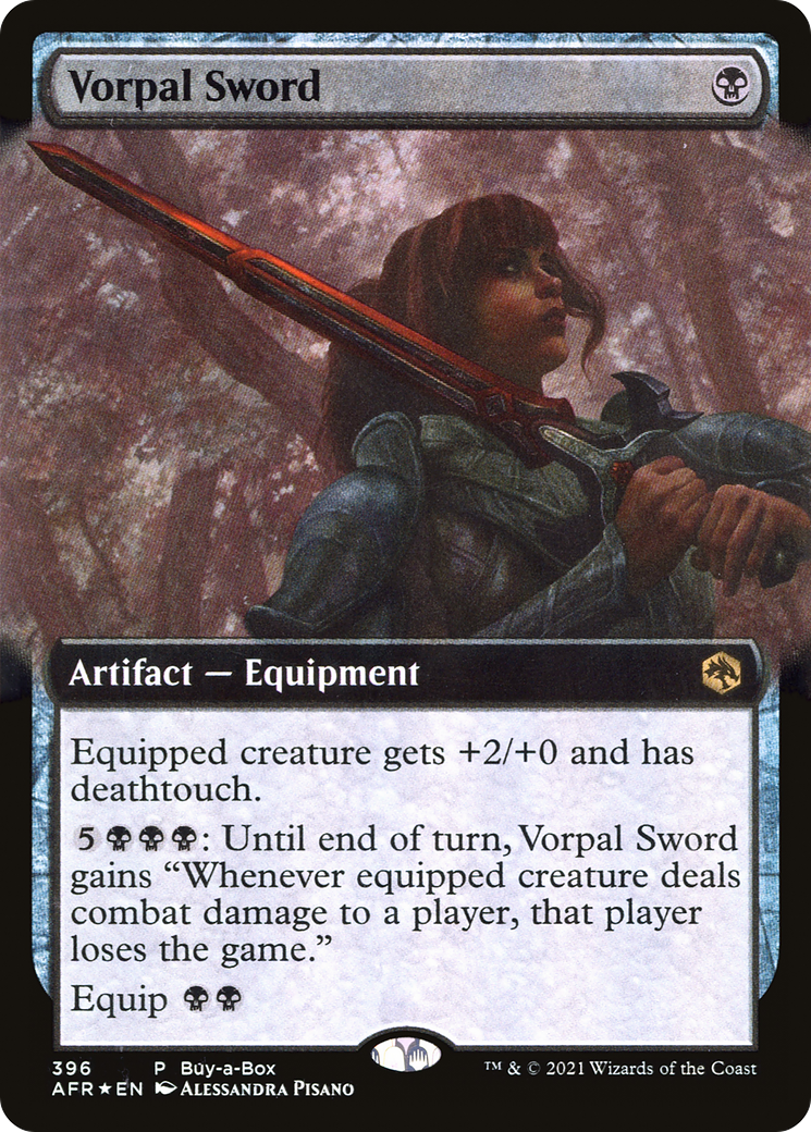 Vorpal Sword (AFR-396) - Adventures in the Forgotten Realms: (Extended Art) Foil - Premium MTG Single from Wizards of the Coast - Just $0.71! Shop now at Game Crave Tournament Store