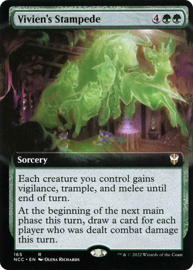Vivien's Stampede (NCC-165) - New Capenna Commander: (Extended Art) - Premium MTG Single from Wizards of the Coast - Just $0.10! Shop now at Game Crave Tournament Store