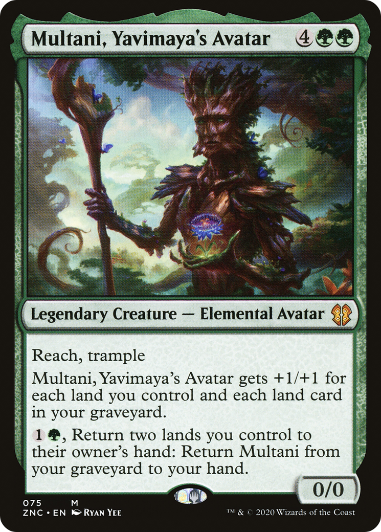 Multani, Yavimaya's Avatar (ZNC-075) - Zendikar Rising Commander - Premium MTG Single from Wizards of the Coast - Just $0.74! Shop now at Game Crave Tournament Store