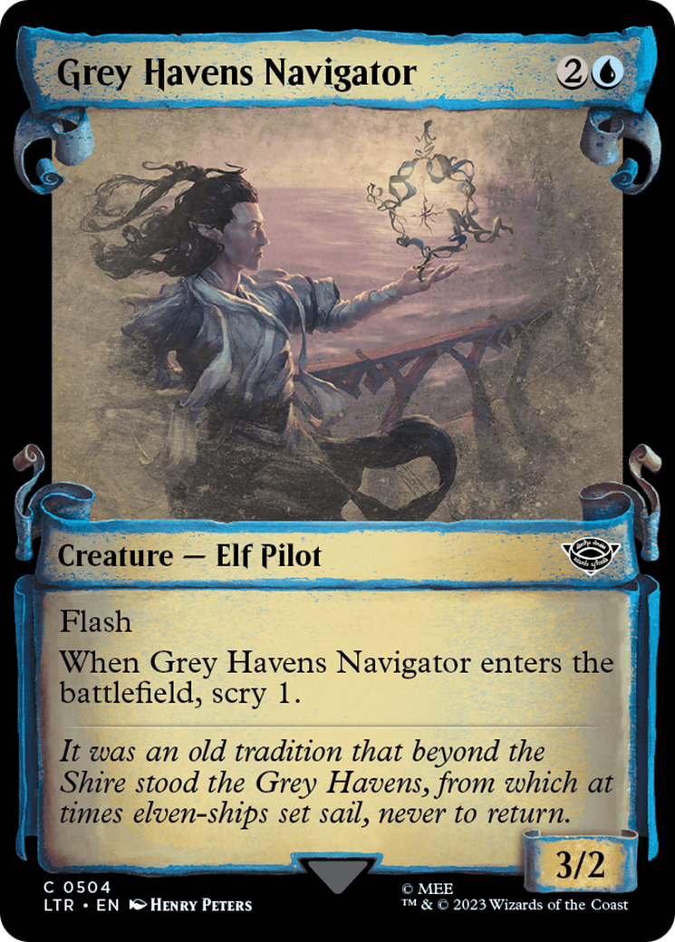 Grey Havens Navigator (LTR-504) - The Lord of the Rings: Tales of Middle-earth: (Showcase) - Premium MTG Single from Wizards of the Coast - Just $0.08! Shop now at Game Crave Tournament Store