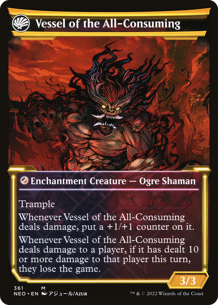Hidetsugu Consumes All // Vessel of the All-Consuming (NEO-361) - Kamigawa: Neon Dynasty: (Showcase, fandfc) - Premium MTG Single from Wizards of the Coast - Just $0.30! Shop now at Game Crave Tournament Store