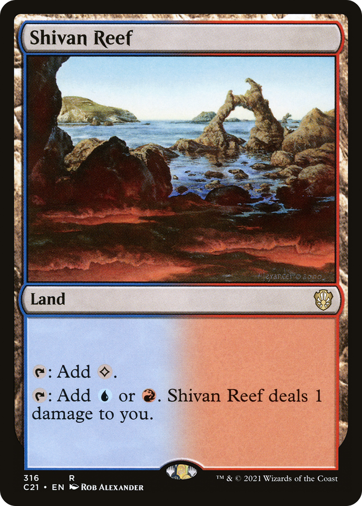 Shivan Reef (C21-316) - Commander 2021 - Premium MTG Single from Wizards of the Coast - Just $0.13! Shop now at Game Crave Tournament Store