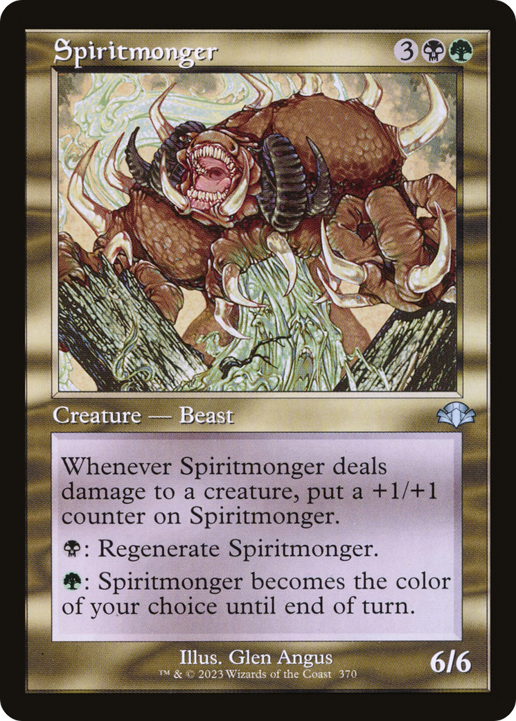 Spiritmonger (DMR-370) - Dominaria Remastered - Premium MTG Single from Wizards of the Coast - Just $0.08! Shop now at Game Crave Tournament Store